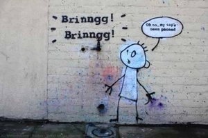 Street Art Tap Phoned — Banksy