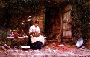 Peeling Potatoes — Samuel Luke Fildes