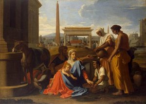 The Holy Family In Egypt — Nicolas Poussin, Baroque Style