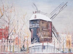 Le Moulin De La Galette In The Snow 2 — Maurice Utrillo