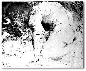 Minotaur Caressing A Sleeping Woman — Pablo Picasso, Surrealism
