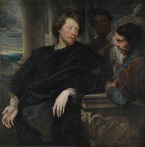 Portrait Of George Gage With Two Attendants — Sir Anthony Van Dyck