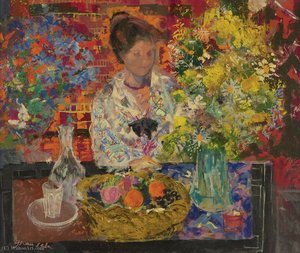 Interiror With Flowers, (1967) — Emilio Grau Sala
