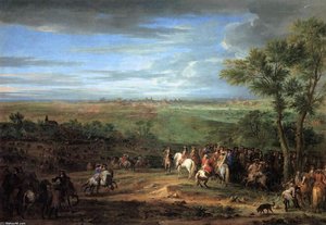 Louis Xiv Arriving In The Camp In Front Of Maastricht — Adam Frans Van Der Meulen, Baroque