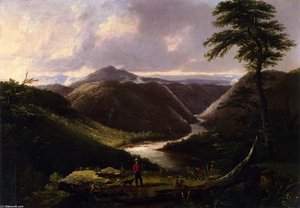 View From The Hawk's Nest, Western Virginia, Morning — Thomas Worthington Whittredge, Hudson River School