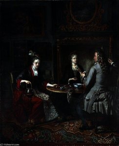 Afternoon Tea In Holland — Gabriel Metsu