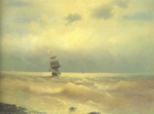The Ship Near Coast — Ivan Konstantinovich Aivazovsky, Romanticism