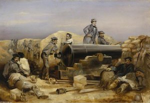 The 'diamond' Battery At The Siege Of Sebastopol — William Simpson