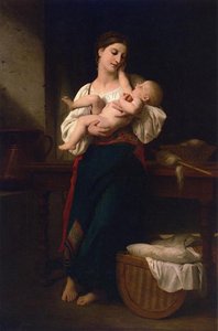 Premieres Caresses (also Known As First Touch) — William-adolphe Bouguereau