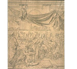 La Repas De Chimon — Charles Le Brun
