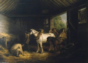 Inside Of A Stable — George Morland