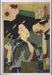 Looks Observant — Tsukioka Yoshitoshi, Ukiyo-e
