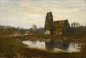 Criqueboeuf Church, Normandy — Homer Dodge Martin