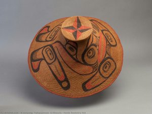 Haida Basketry Hat — K'woiyeng, Yahgujanaas, S'itkwuns, Northwest Coast Indigenous Art
