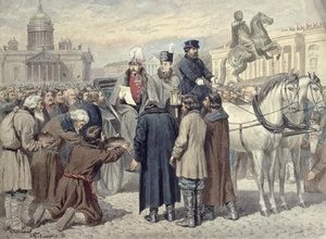 Emperor Alexander I Reading A Manifesto