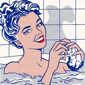 Frau Im Badezimmer — Roy Lichtenstein