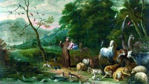 St. Anthony Preaching To Animals — Willem Van Herp The Elder