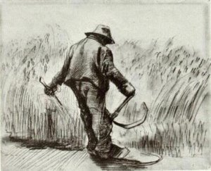 Peasant With Sickle, Seen From The Back — Vincent Willem Van Gogh