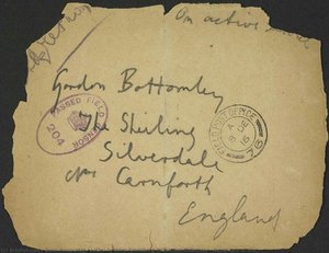 Letter By Isaac Rosenberg To Gordon Bottomley / Daughters Of War — Isaac Rosenberg