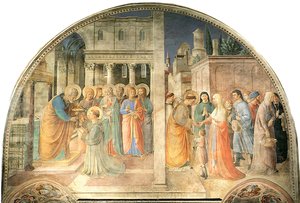 Ordination Of St. Stephen By St. Peter — Fra Angelico, Early Renaissance