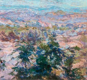 The Vaucluse Seen Over Oak Saplings — Diana M Armfield
