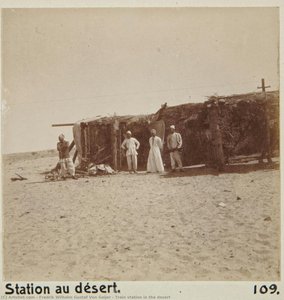 Train station in the desert