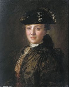 Portrait Of An Unknown Man In A Cocked Hat — Fyodor Stepanovich Rokotov