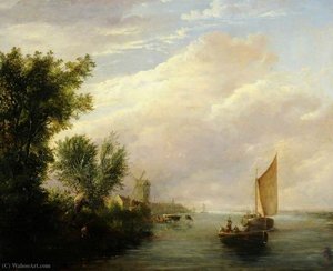 Barges On A River — Edward Williams