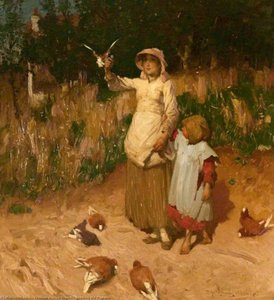 Feeding The Pigeons — Thomas Austen Brown