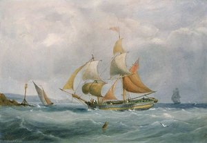 A Trading Brig Entering The Bristol Avon — Joseph Walter