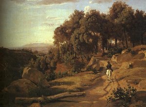 A View Near Colterra — Žan-batist Kamil Korote, Contemporary Realism