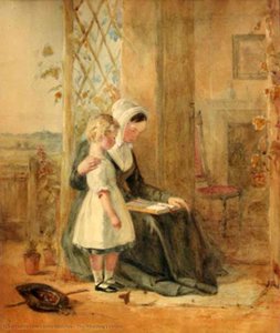 The Reading Lesson — John Absolon, Romanticism