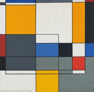 Painting — Juan Nicolás Melé, Cubist Abstraction