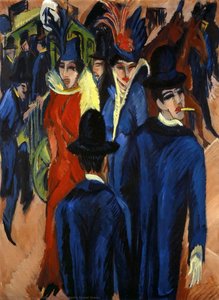 Berlin Street Scene — Ernst Ludwig Kirchner, Expressionism