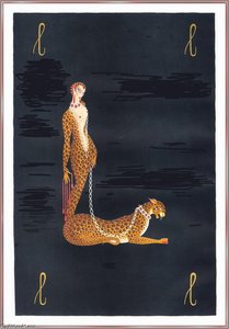 The Lady And The Panther — Erté