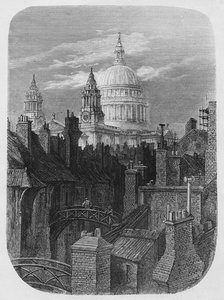 St. Paul's Cathedral And The Slums — Paul Gustave Doré, Topographical Engraving