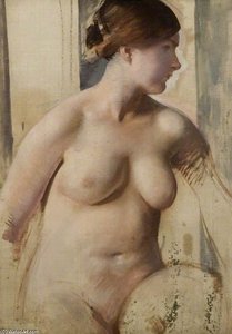 Study Of A Nude — Charles Henry Sims