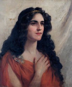 Portrait Of An Unknown Woman In Red — Beatrice Offor