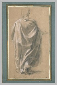 Homme Drapé, De Dos — Charles Le Brun