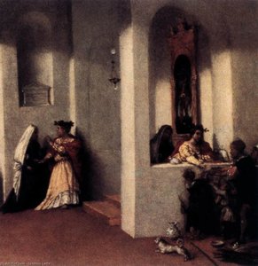 St Lucy At The Tomb Of St Agatha (detail) — Lorenzo Lotto