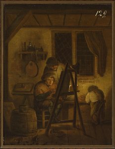 In The Painter's Studio — Isaac Van Ostade