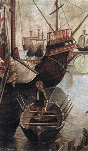 The Arrival Of The Pilgrims In Cologne (detail) — Vittore Carpaccio