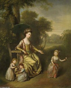 Charlotte Newcomen, Lady Gleadowe-newcomen — Thomas Hickey