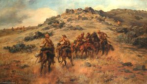 The Race For The Kopje — Godfrey Douglas Giles