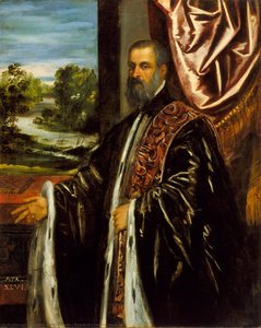 Portrait Of A Venetian Senator — Jacopo Tintoretto, Italian Baroque