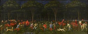 The Hunt In The Forest — Paolo Uccello, Renaissance Perspective Innovation