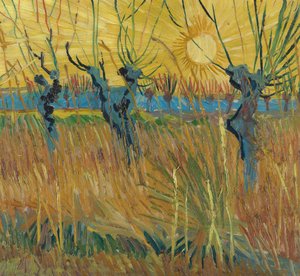 Ulmen Bei Sonnenuntergang — Vincent Willem Van Gogh, Post-impressionismus