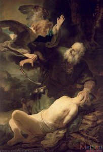 The Sacrifice Of Isaac, Eremitag — Rembrandt Van Rijn, Baroque