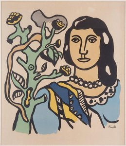 The Woman And The Flower — Fernand Léger
