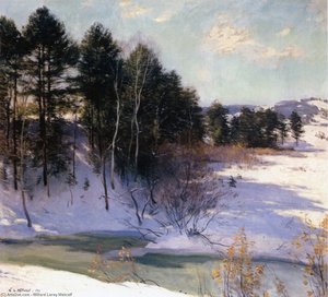 Thawing Brook 1 — Willard Leroy Metcalf, Impressionism